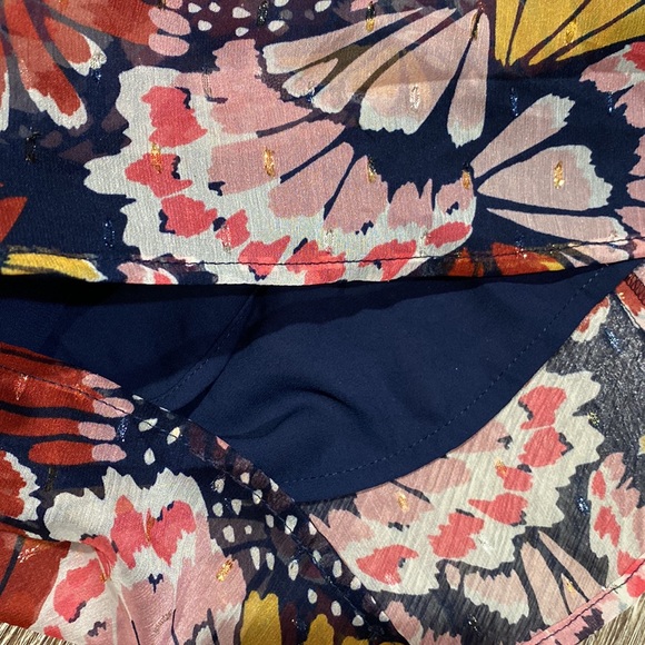 Boden Floral Metallic Detail Maxi Dress - Picture 11 of 16